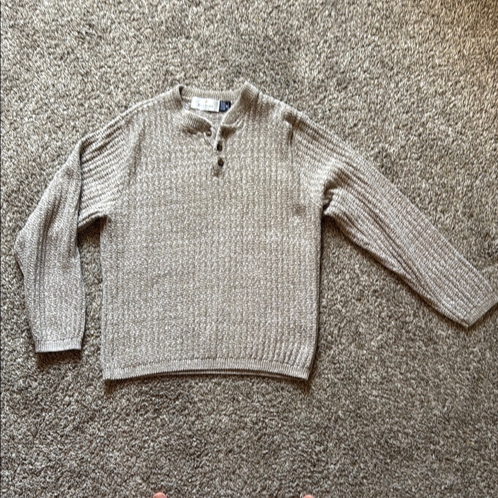 Men's Bill Blass Beige Sweater